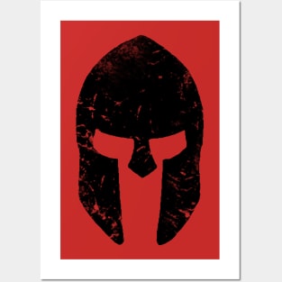 Distressed Spartan Helmet Posters and Art